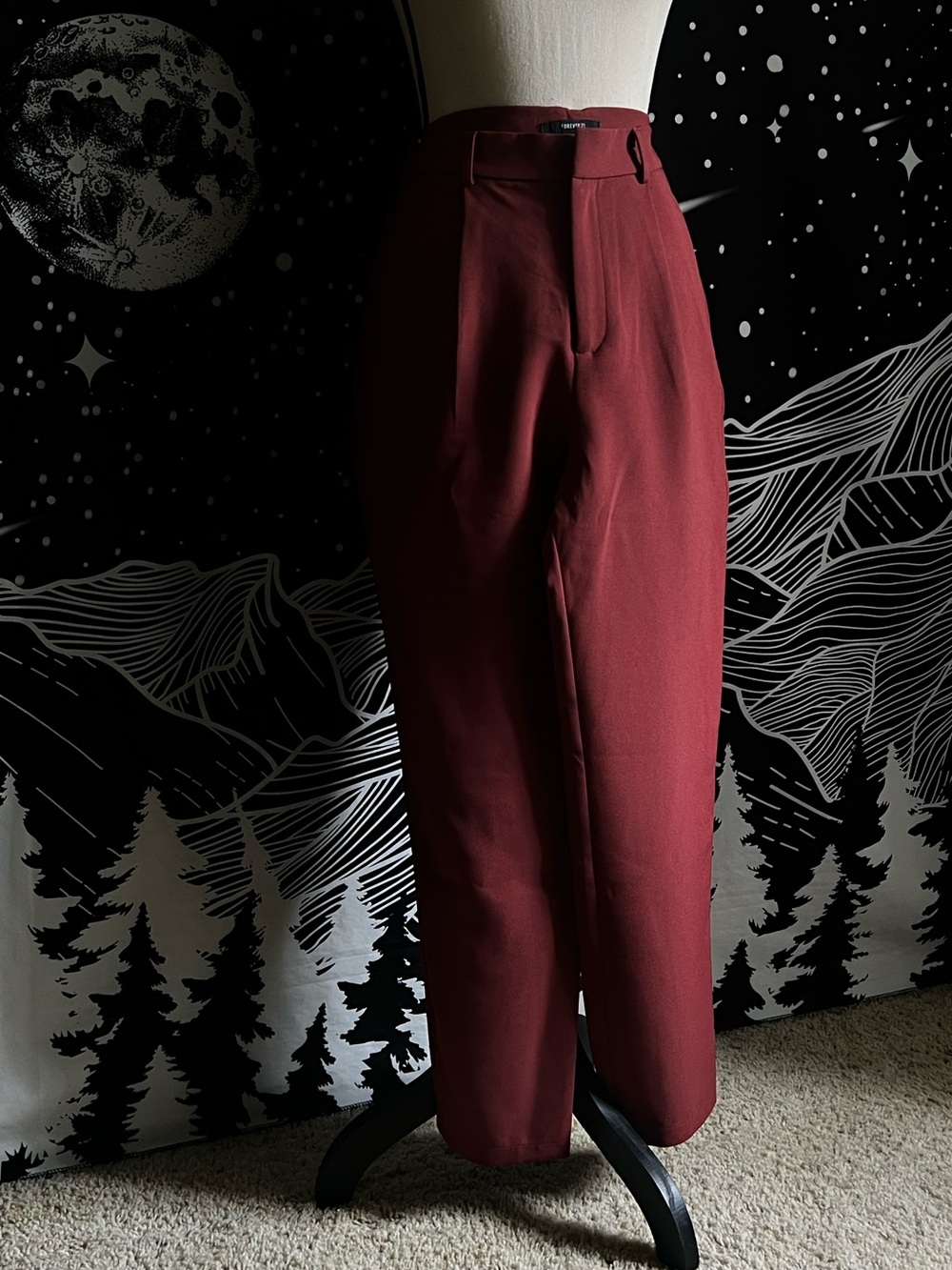 F21 Maroon Dress Pant